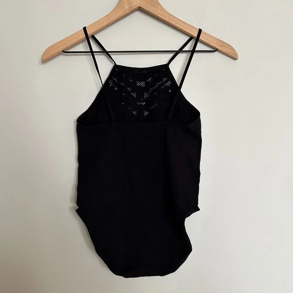 Free People Lace Eyelet Bodysuit